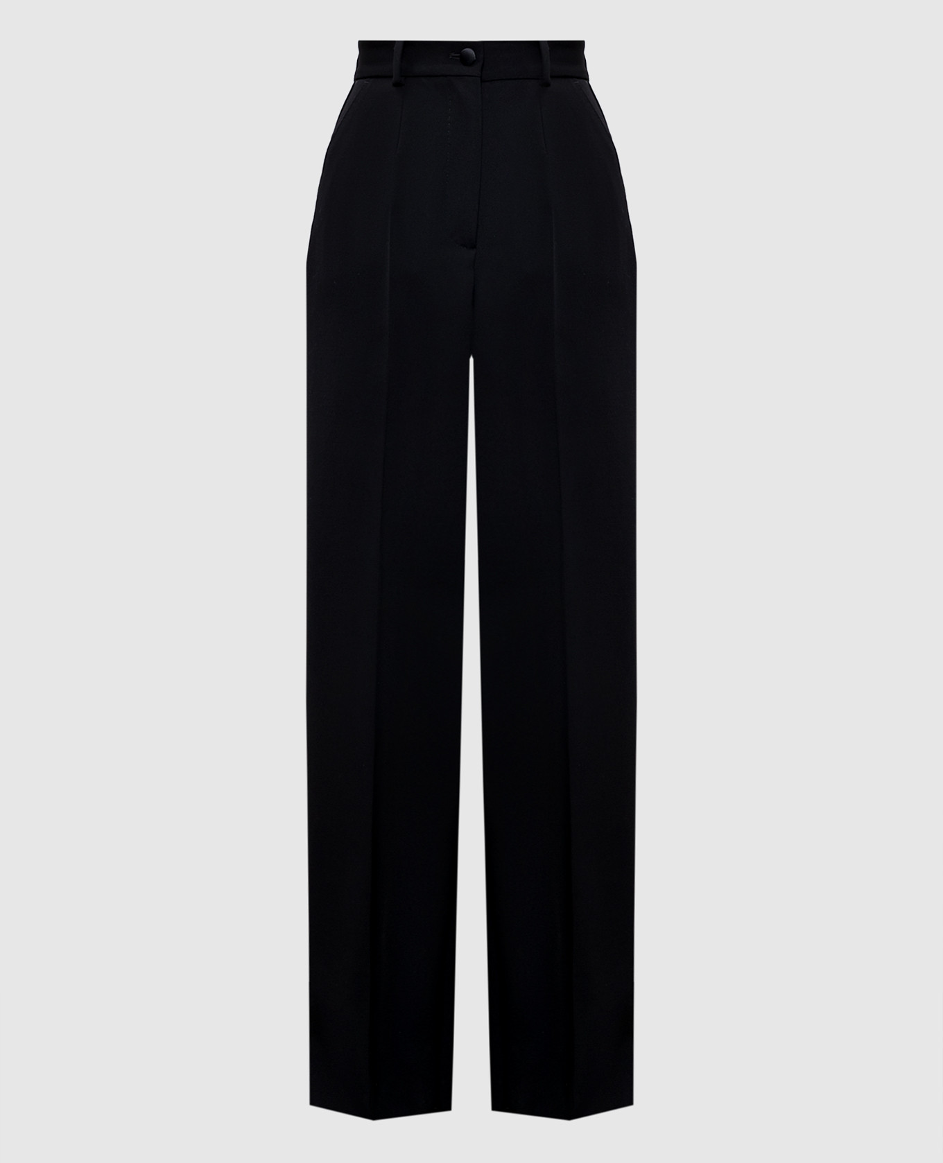 

Black wool and silk high rise trousers Dolce&Gabbana