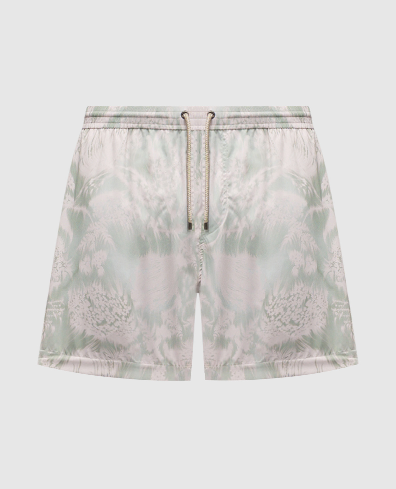 

Green printed swim shorts Agnona
