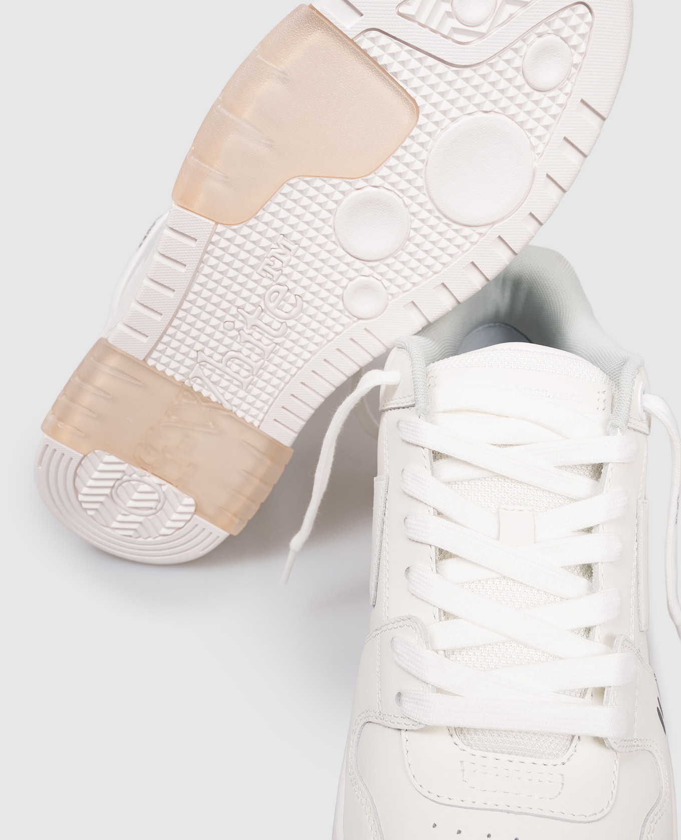 

White Leather Sneakers Out Of Office For Walking Off-White
