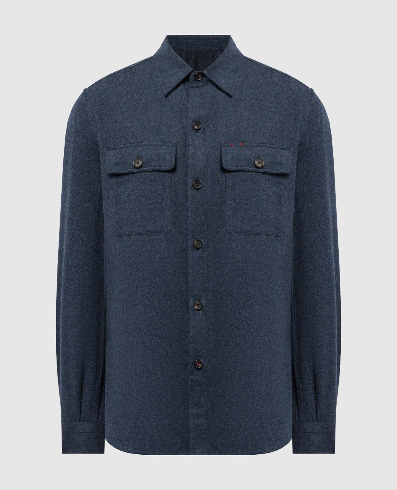 

Blue shirt made of wool and cashmere ISAIA