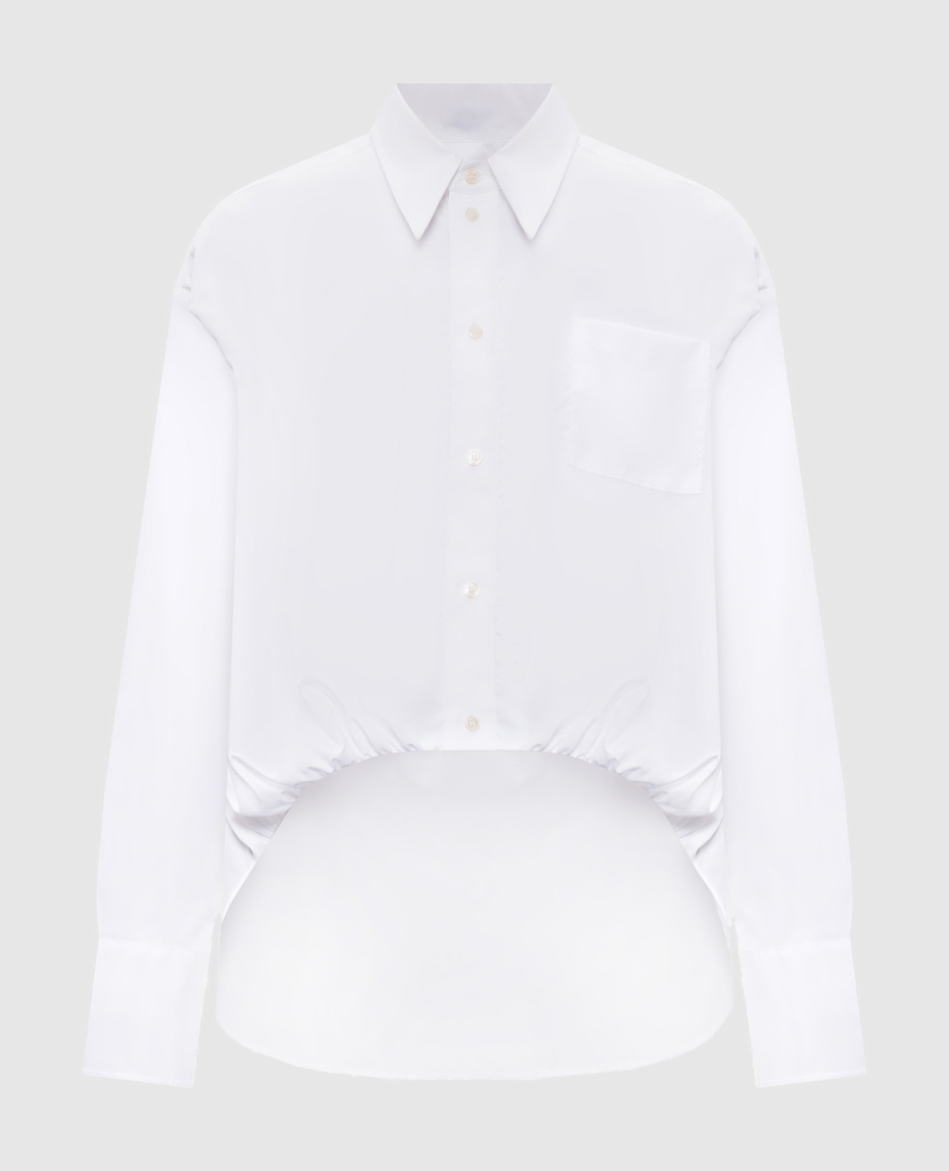 White Choco Cropped Shirt SSHEENA
