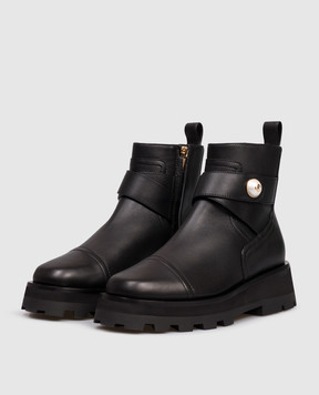 Jimmy Choo Meena black leather boots MEENAFLATSQM