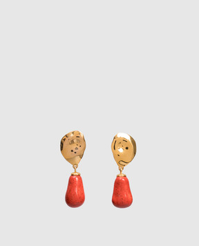House of Fou Lake Coral Earrings LAKEDROP