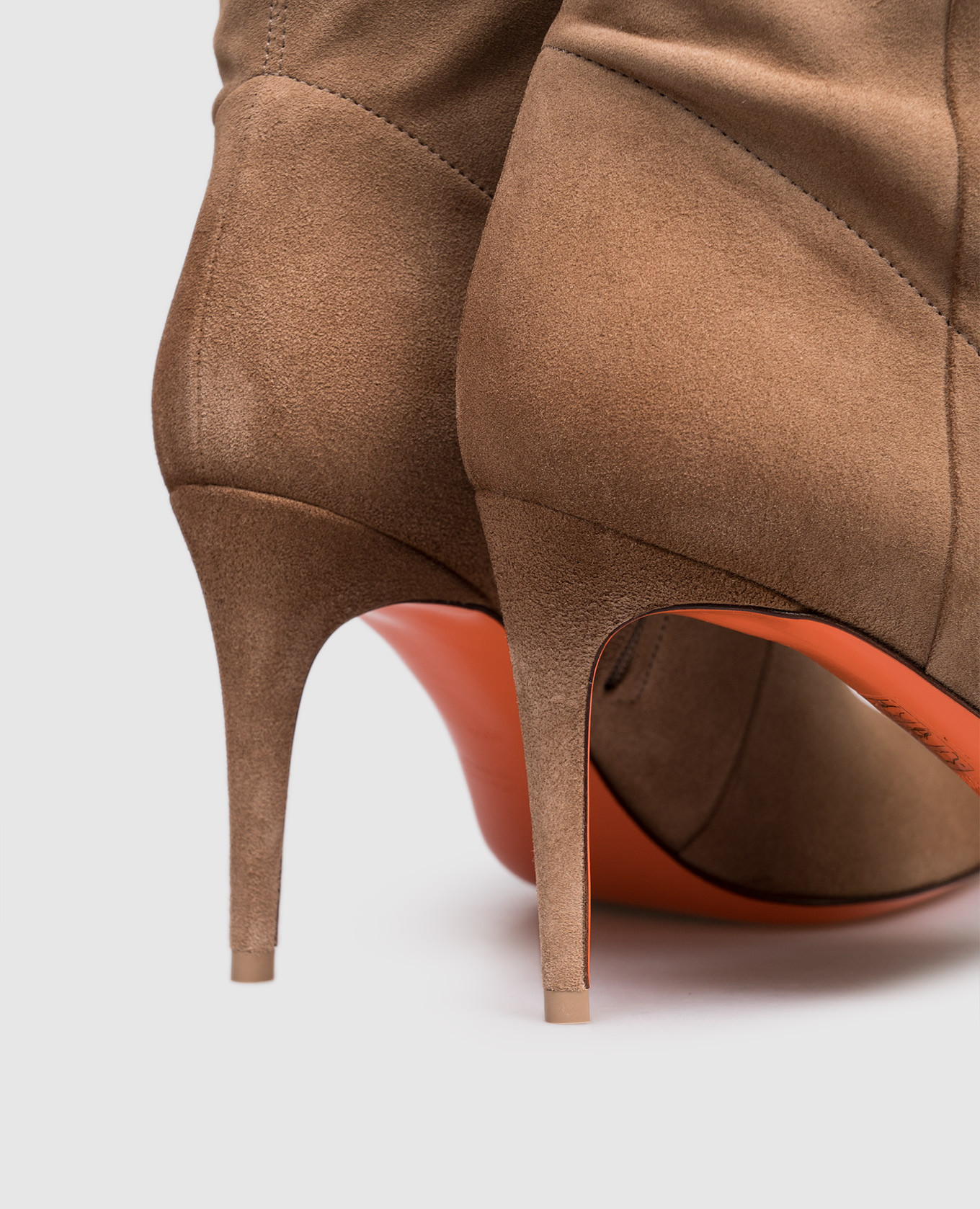 

Beige suede boots Santoni