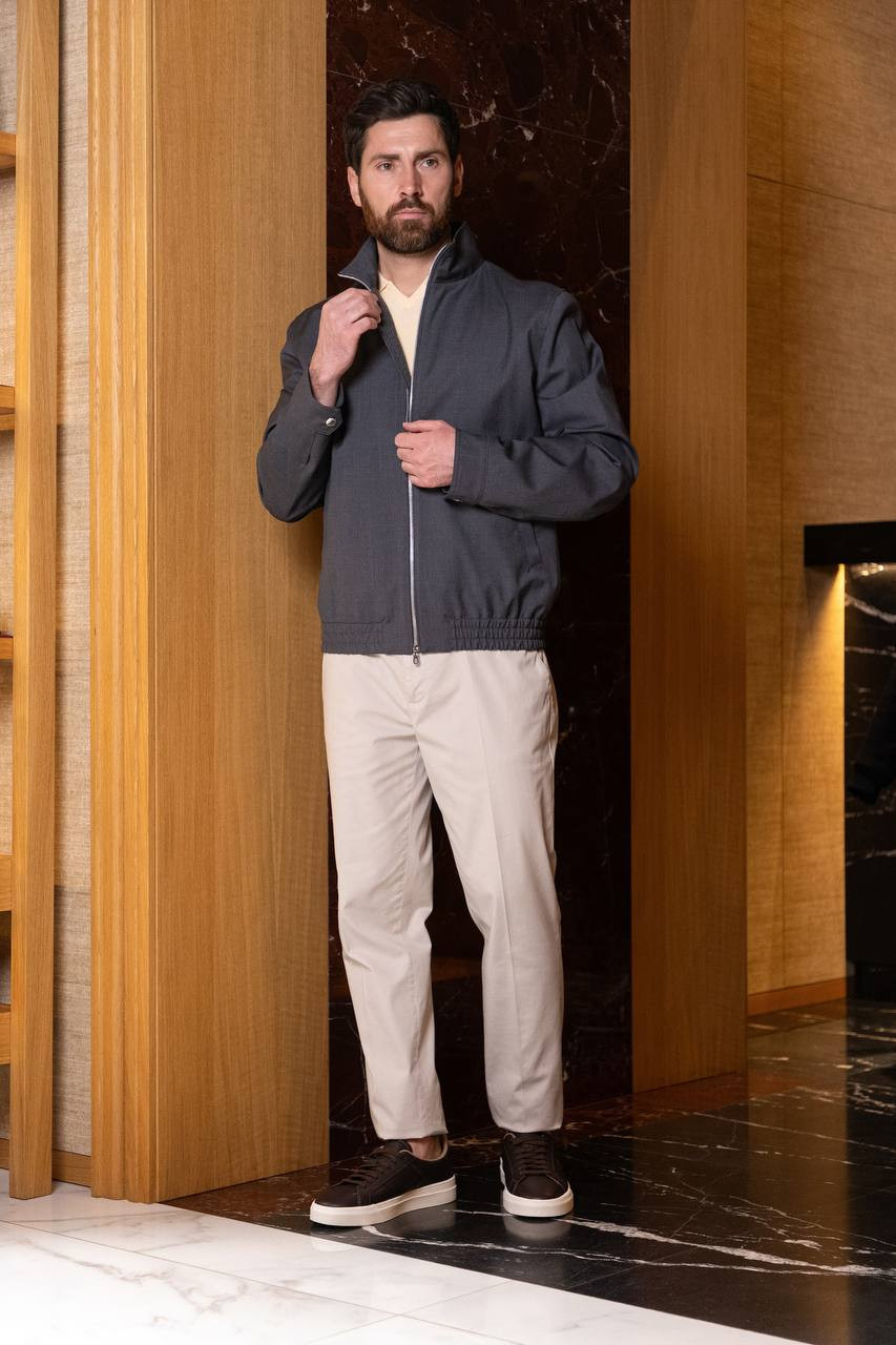 

Gray chinos Brunello Cucinelli, Grey