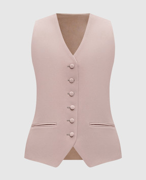 Jacob Lee Pink silk vest WWV060SS24SCPB