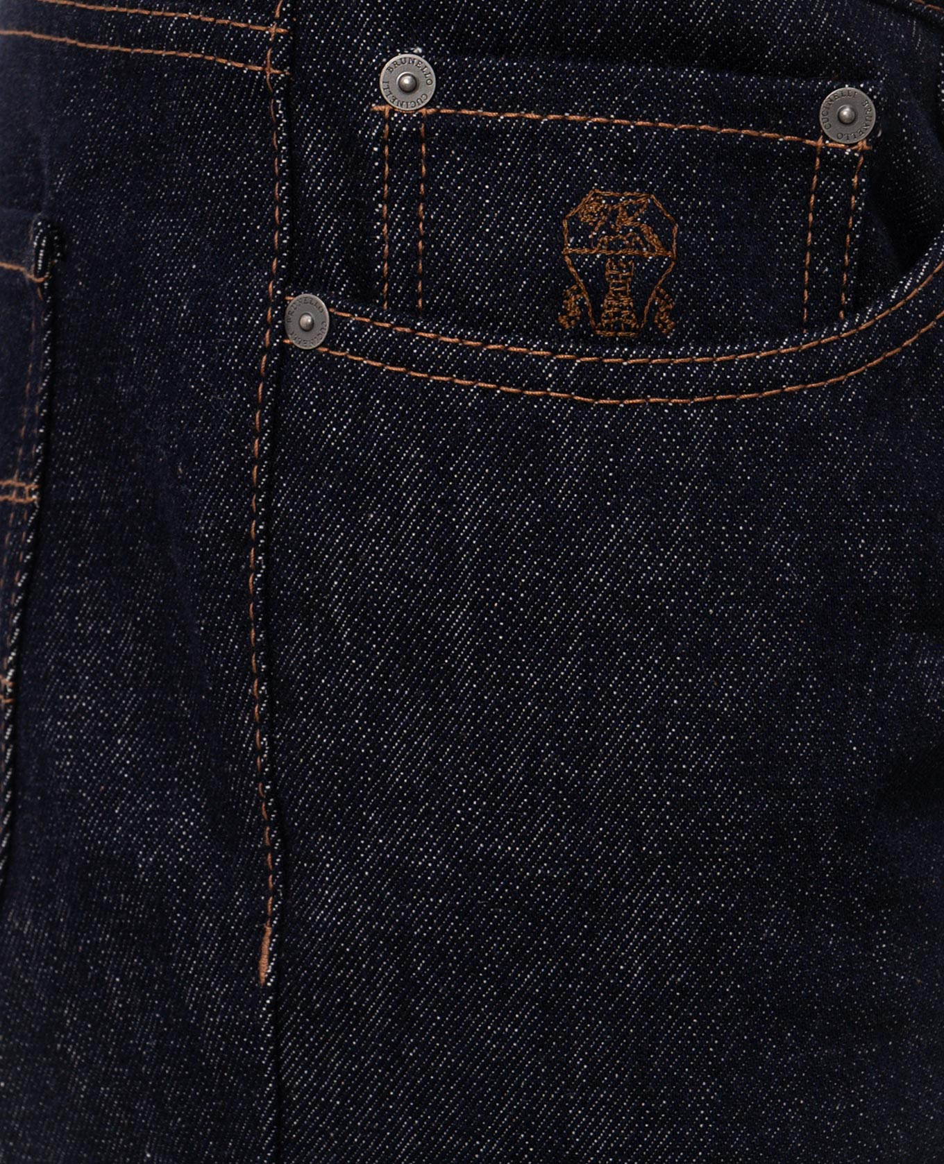 

Blue jeans with logo patch Brunello Cucinelli