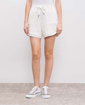 Brunello Cucinelli White patterned shorts M19756599