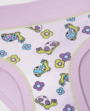 RiminiVeste Emy Bimba children's purple panties with a floral turtle print B2758