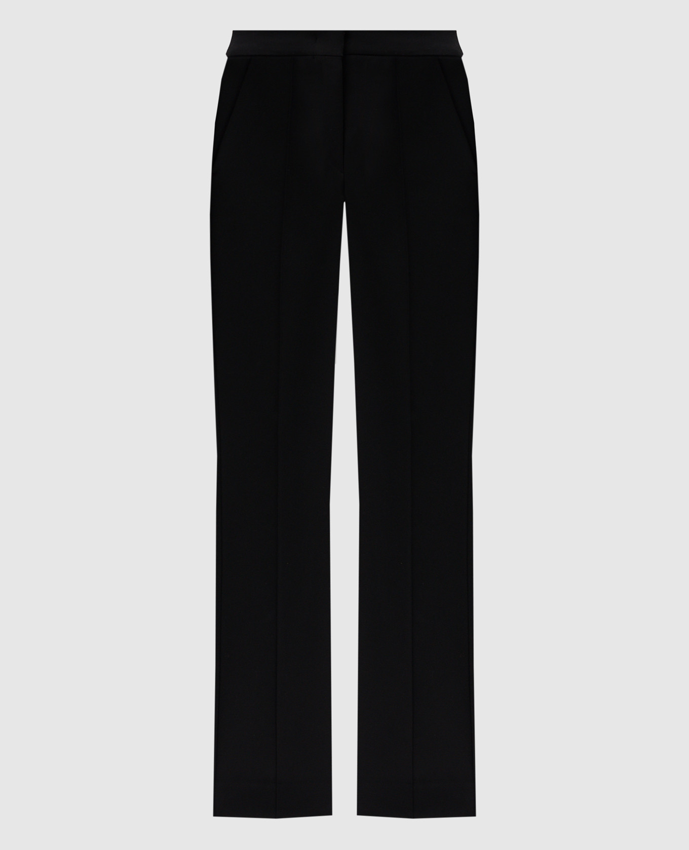 Black PAGGIO trousers with decorative stripes Max Mara Sportmax