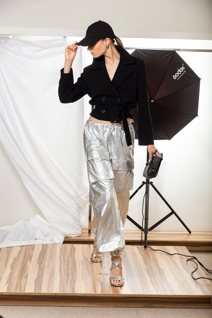 

Silver cargo pants Maison Margiela MM6