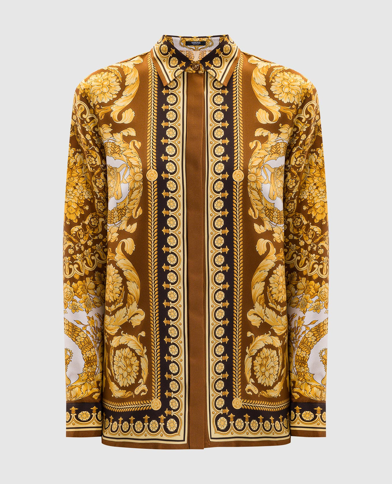 Printed silk blouse