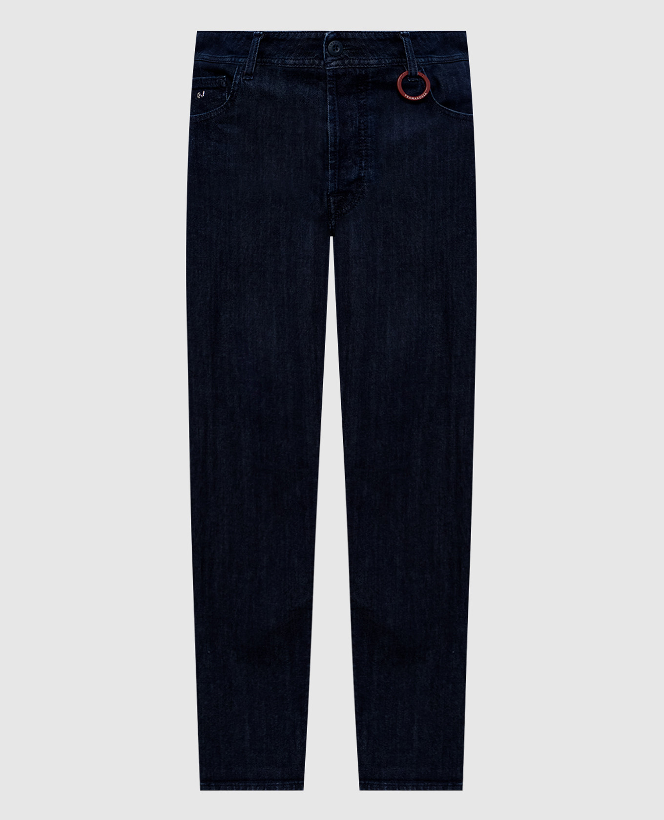 Dante blue jeans with monogram logo Tramarossa