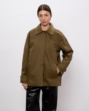 PROENZA SCHOULER Angela khaki jacket WL2531130AC160
