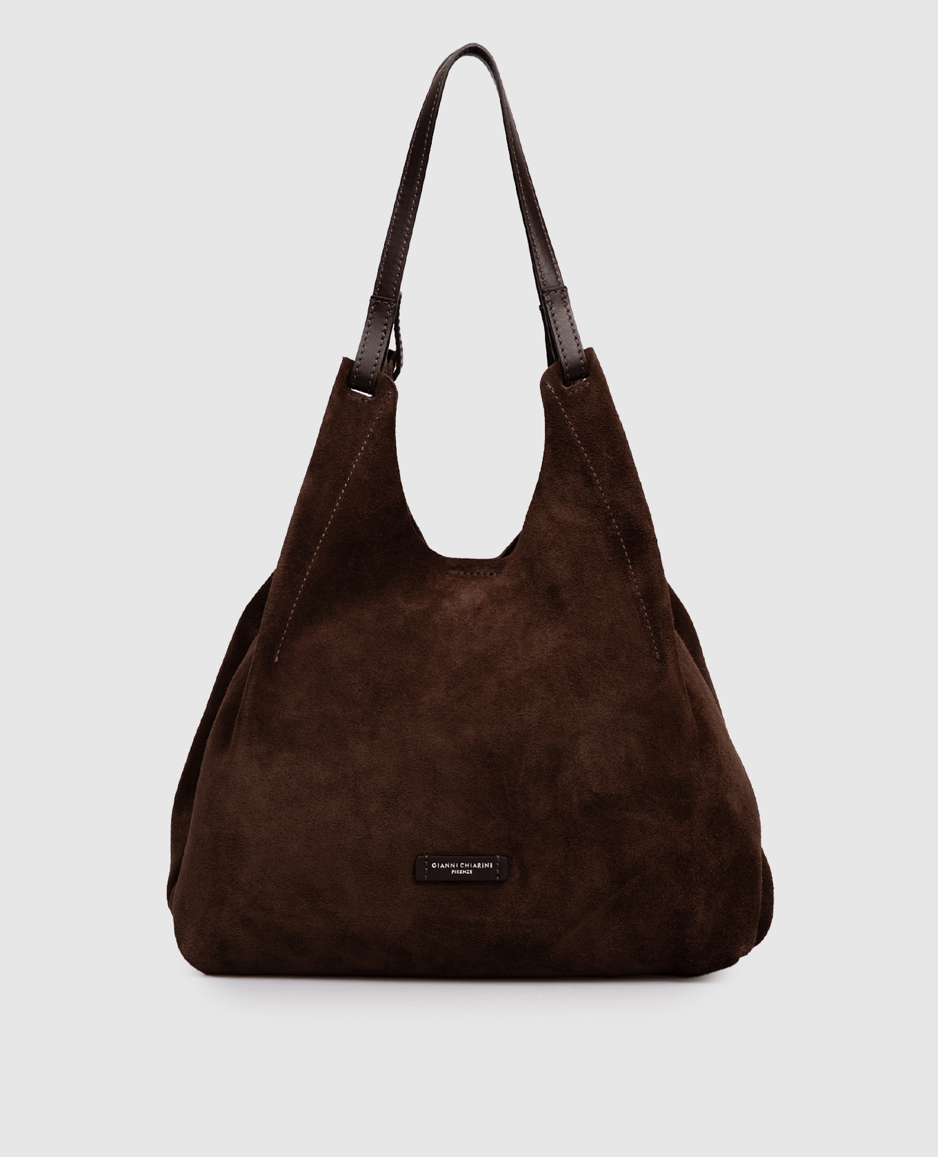 

Dua brown suede logo tote bag Gianni Chiarini
