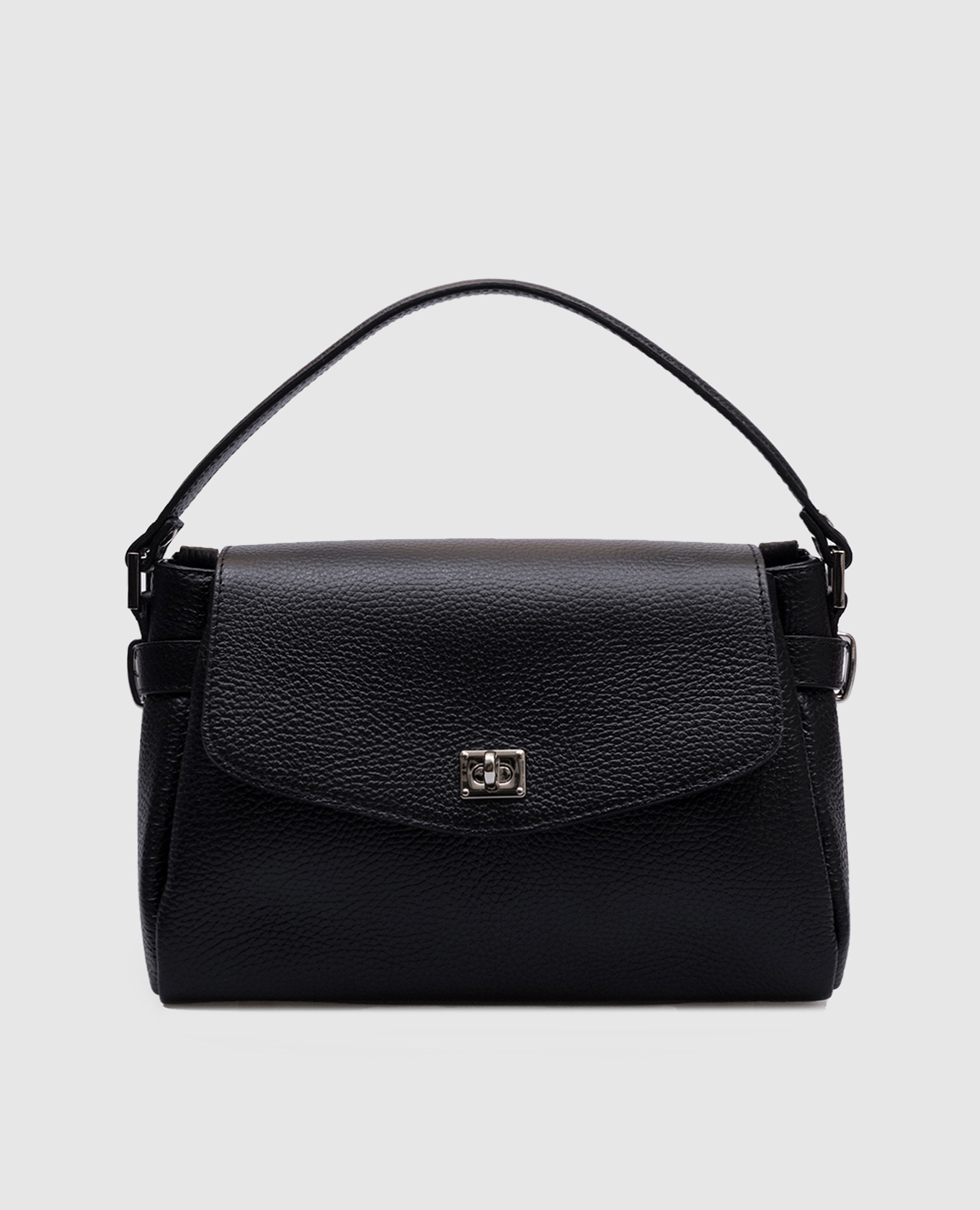 

Black leather messenger bag CRISTEN Gianni Notaro