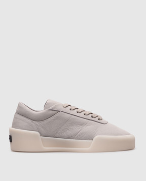 Fear of God Grey Aerobic Low Nubuck Sneakers with Logo FGE280101NUBw