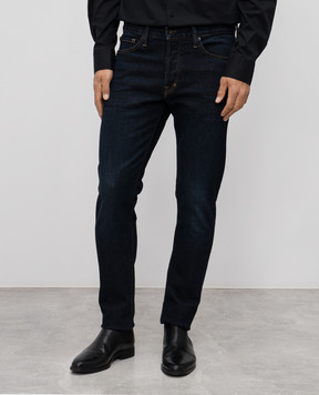 Tom Ford Blue distressed jeans with logo DPS001DMC073