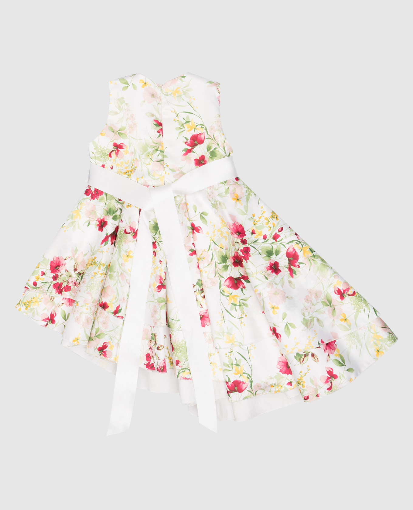 

Children's white dress in a floral print CAF
