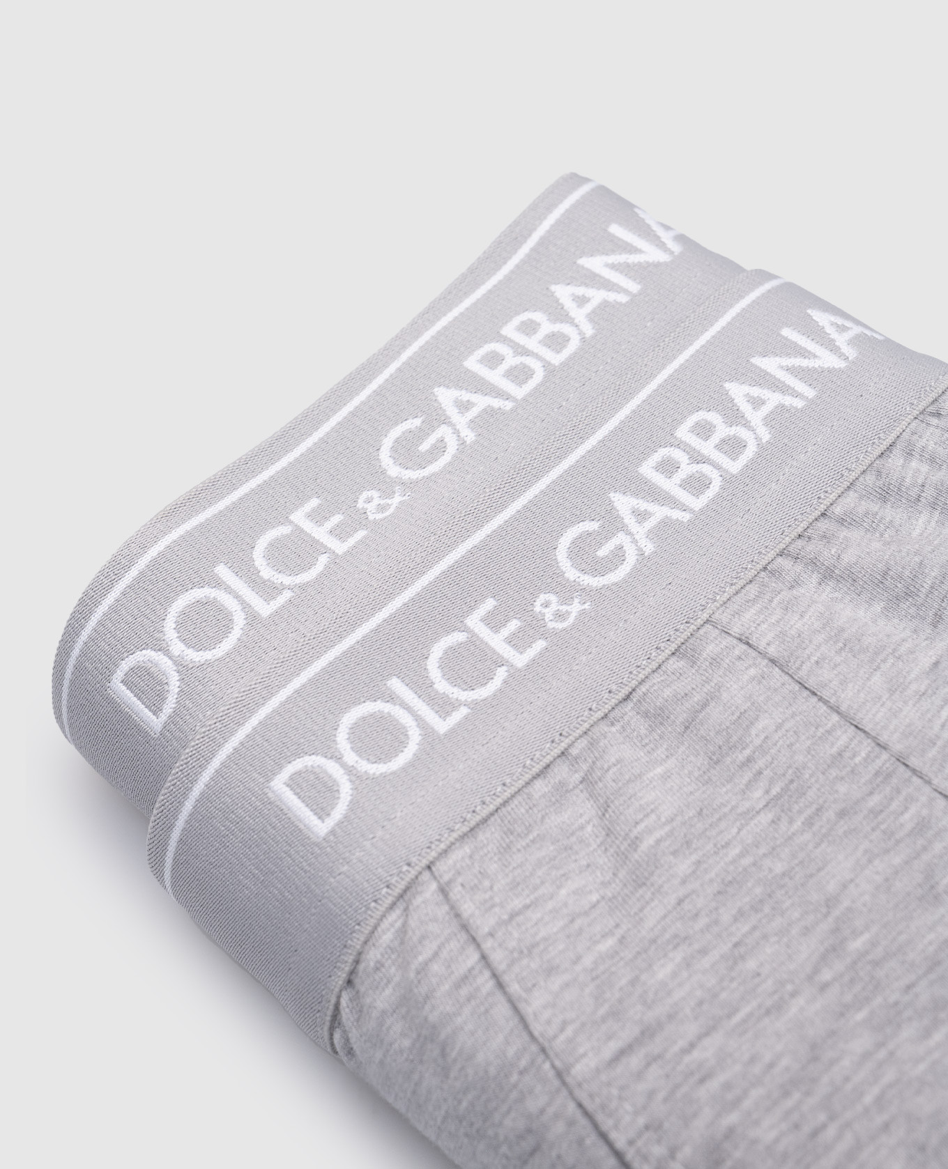 

Set of gray melange boxer briefs with logo Dolce&Gabbana, Grey