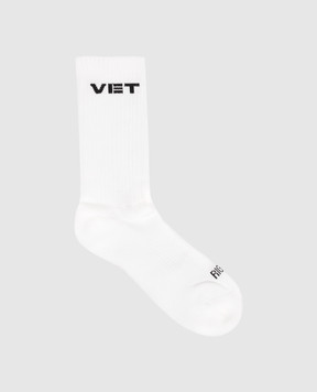Vetements White socks with logo UH76SO250Wm