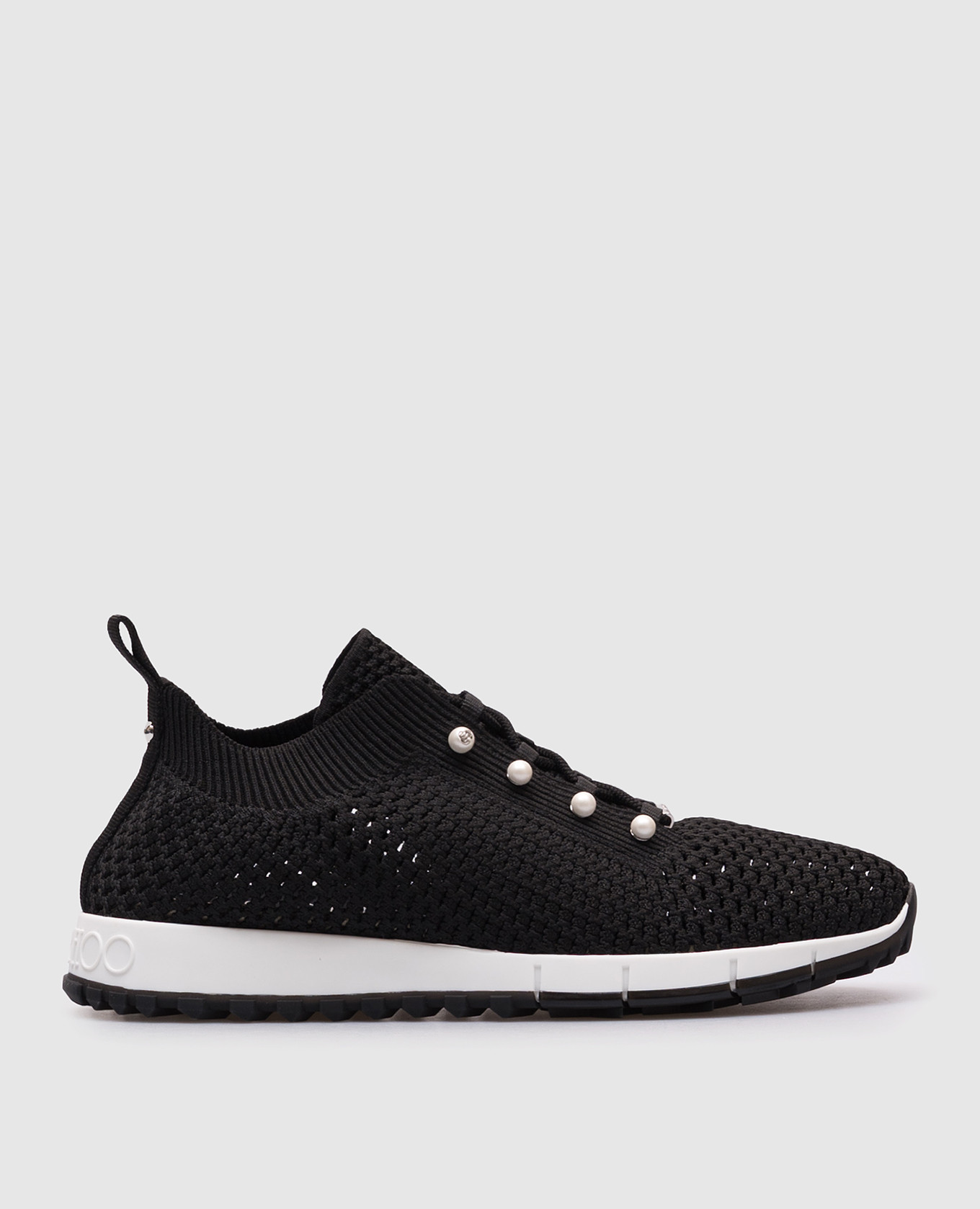 

Black openwork Veles sneakers with beads Jimmy Choo