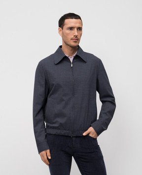 Incotex Blue wool jacket 63I20490441