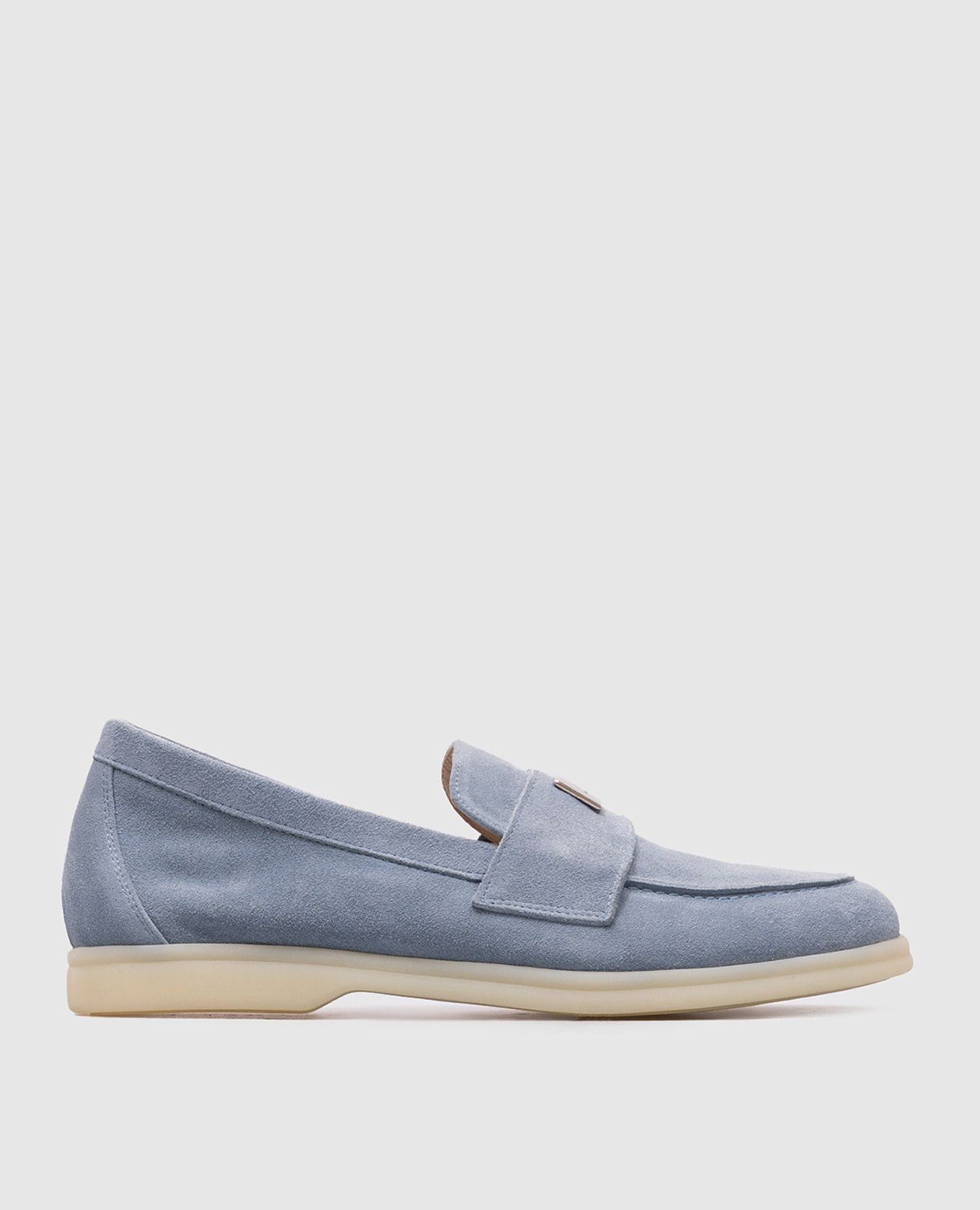 

Blue suede loafers Babe Pay Pls, Light blue