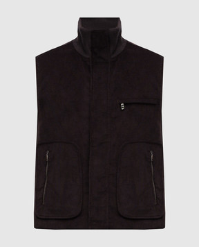 Dolce&Gabbana Brown corduroy vest G9BRTTFUVET