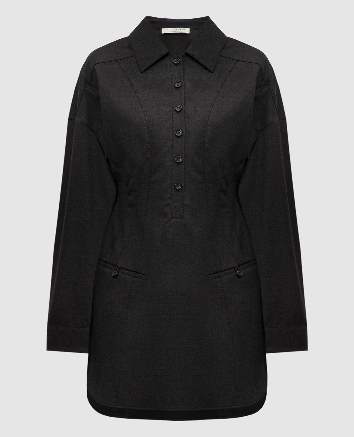 

Gray dress with wool Philosophy di Lorenzo Serafini, Grey