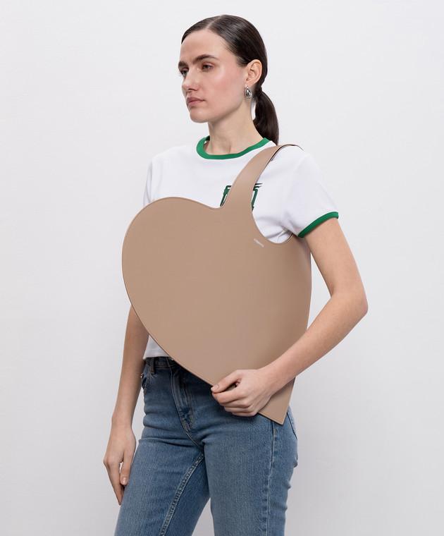 【関税込み】Heart Shopper Bag - Coperni - Leather - Beige Coperni Heart Shopper Bag - Leather - Beige Tote Bag | THE LIST