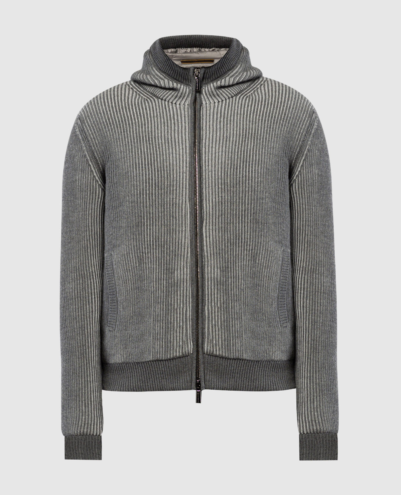 

Misone gray down jacket made of wool MooRER, Grey