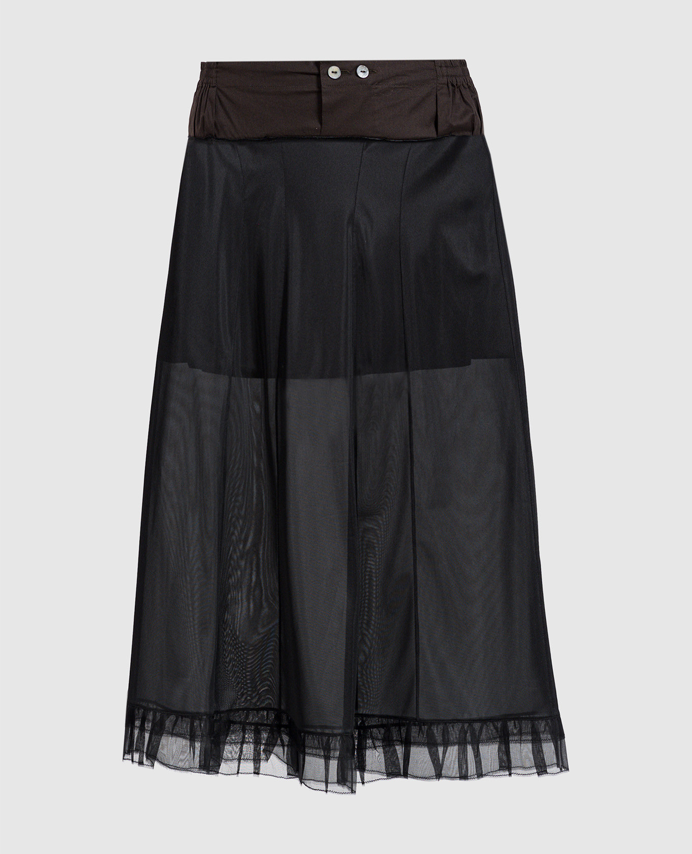 

Black combination midi skirt Maison Margiela