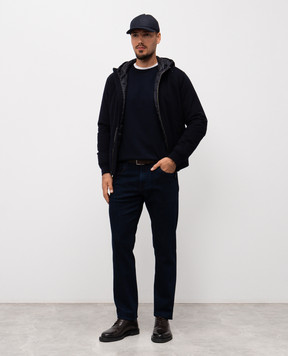 Cashmere&Whiskey Blue merino wool jumper 92392