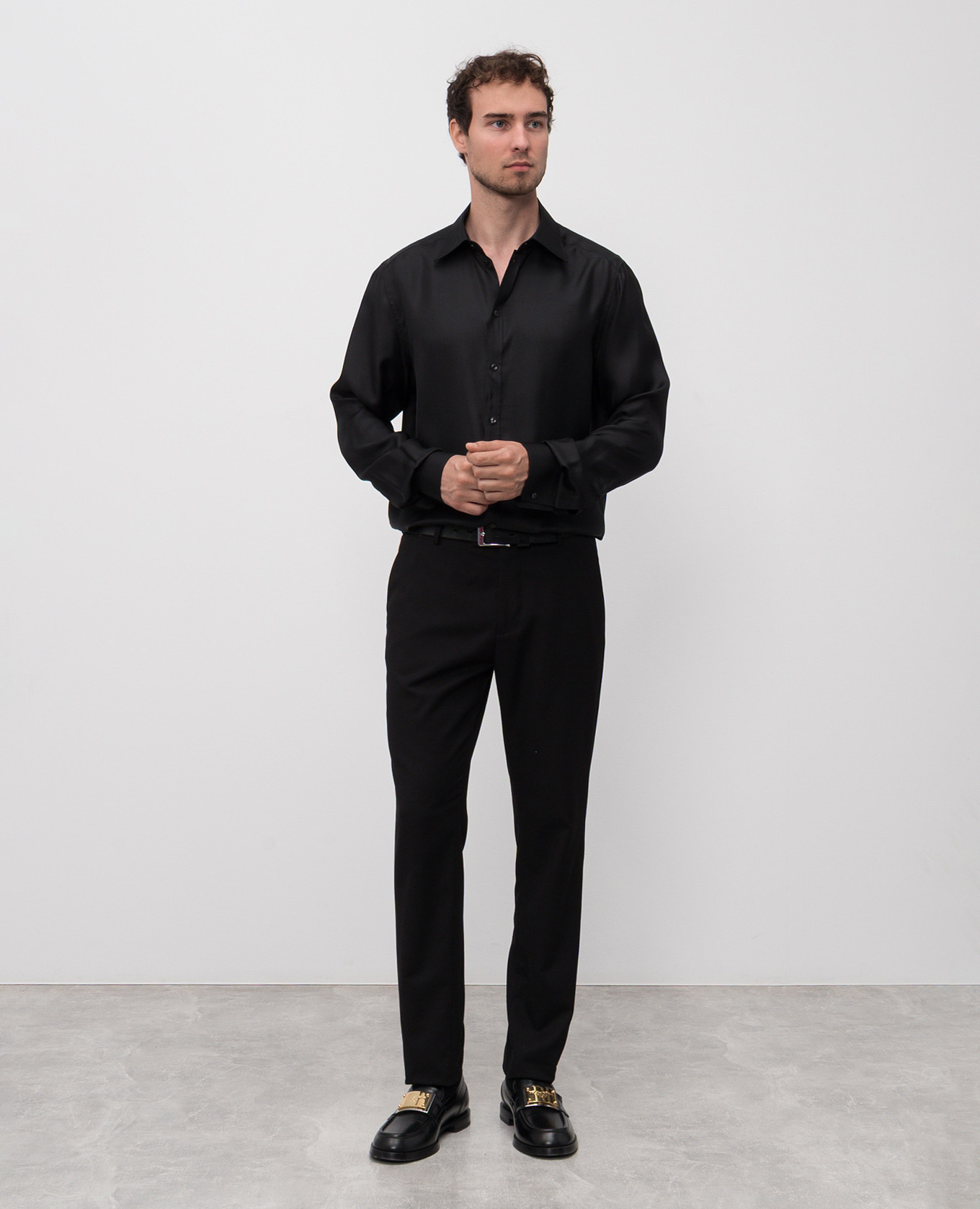 Black silk shirt Dolce&Gabbana 2