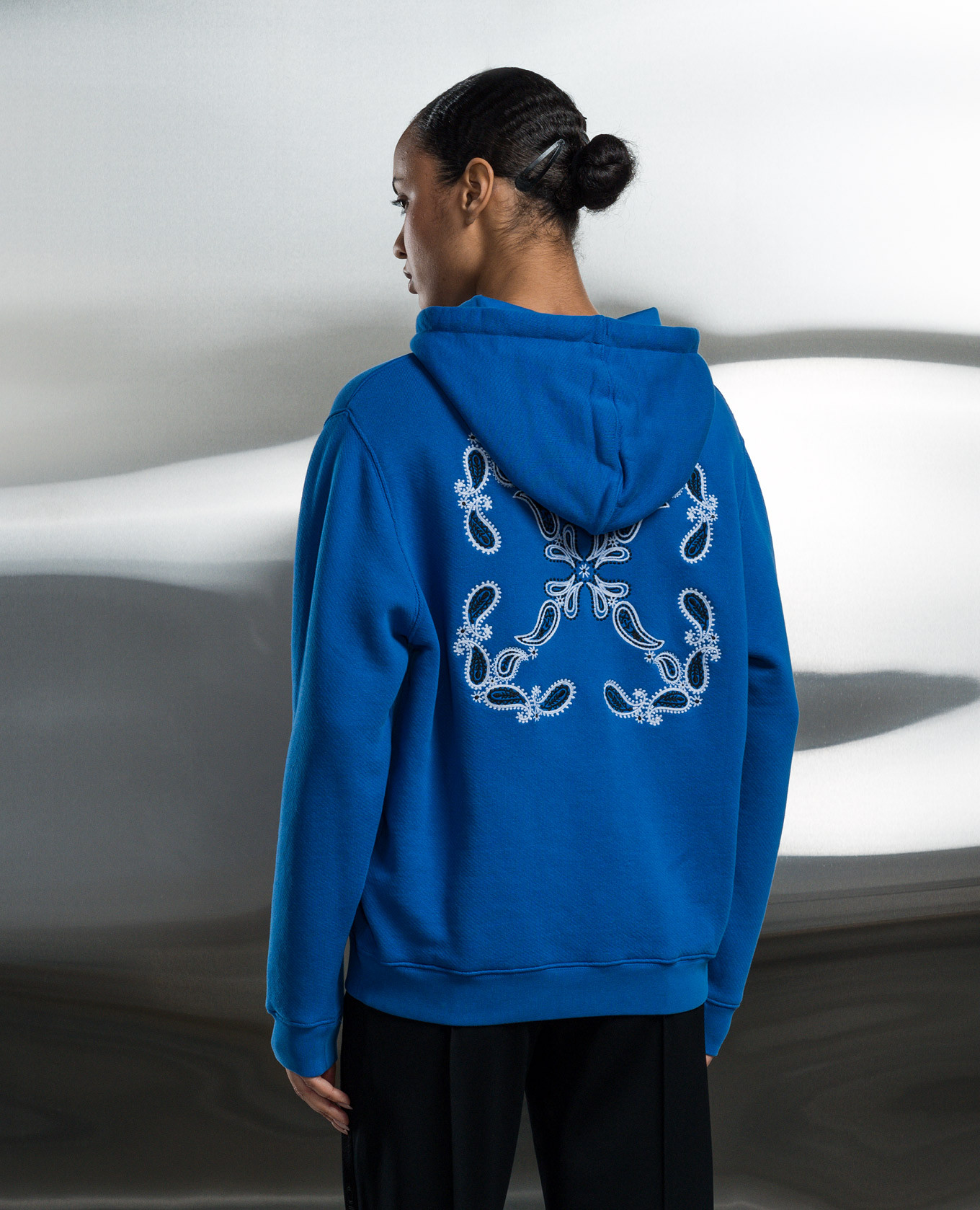 

Blue hoodie with embroidery Off-White