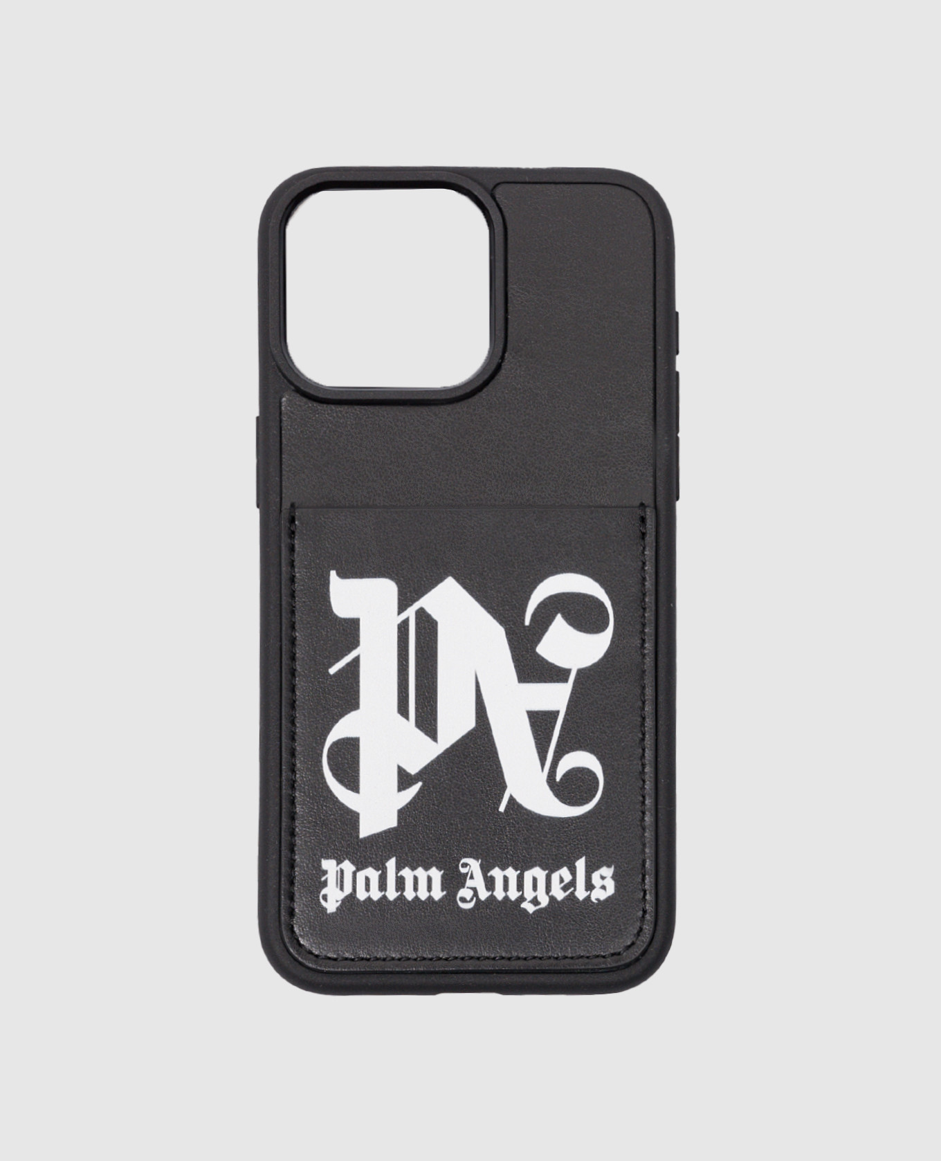 

Black case for IPHONE 15 PRO with logo print Palm Angels