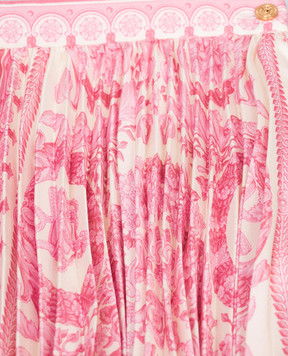 Versace Children's pink pleated skirt Barocco Foulard 10212691A14878