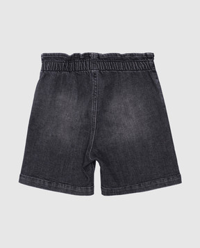 Versace Children's gray denim shorts 10185201A13202
