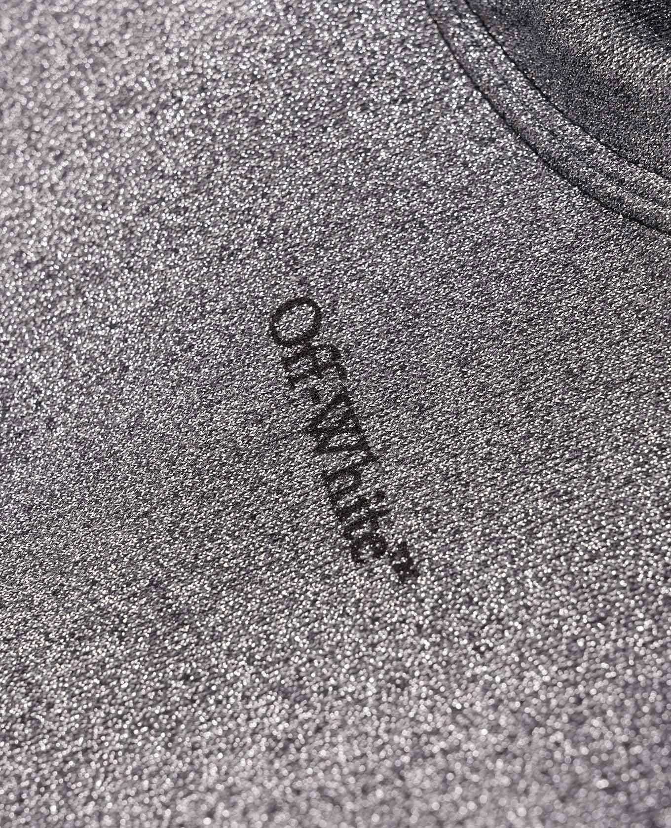 Kids gray lurex hoodie with logo pattern Off-White 3