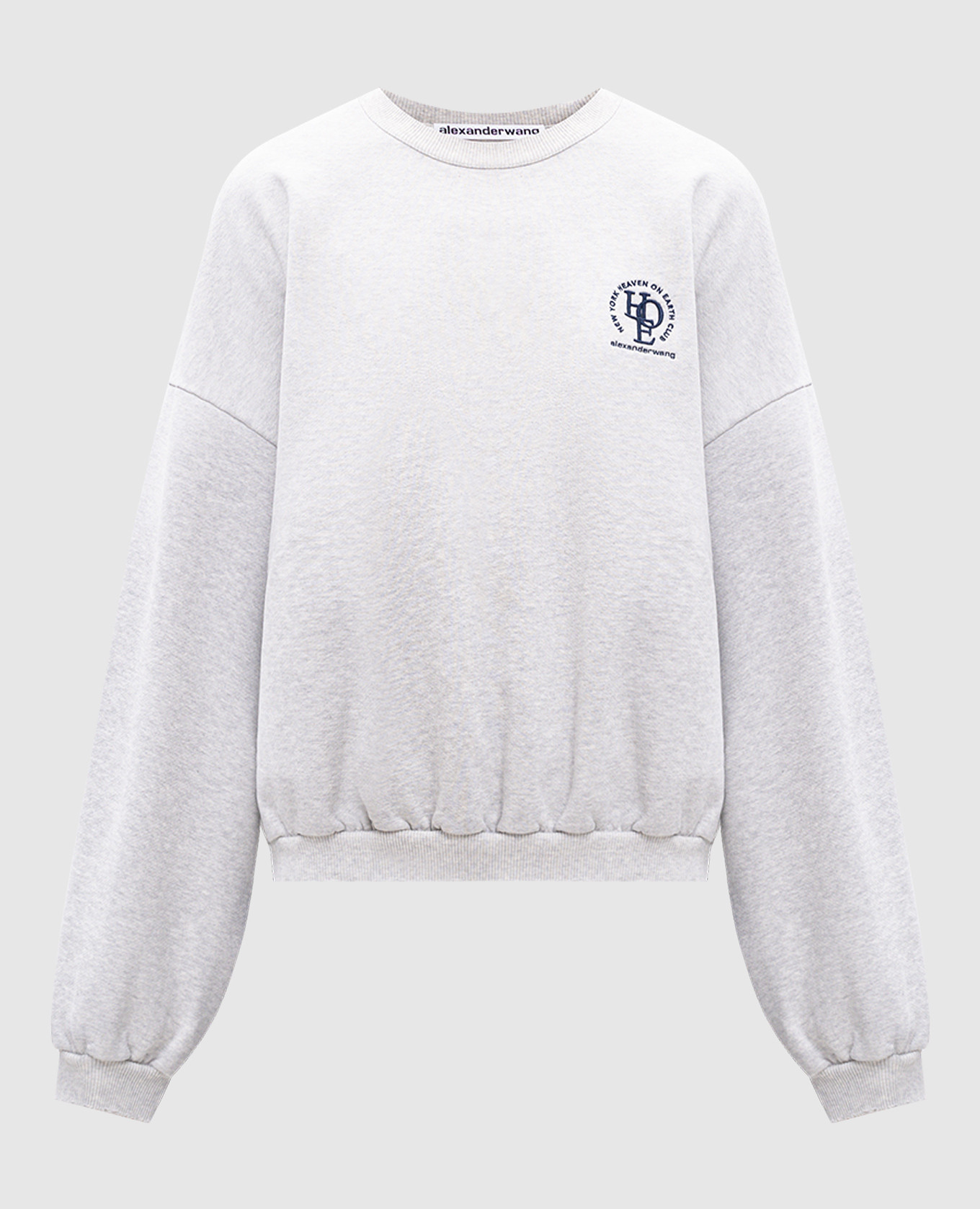 Grey sweatshirt with logo embroidery Alexander Wang