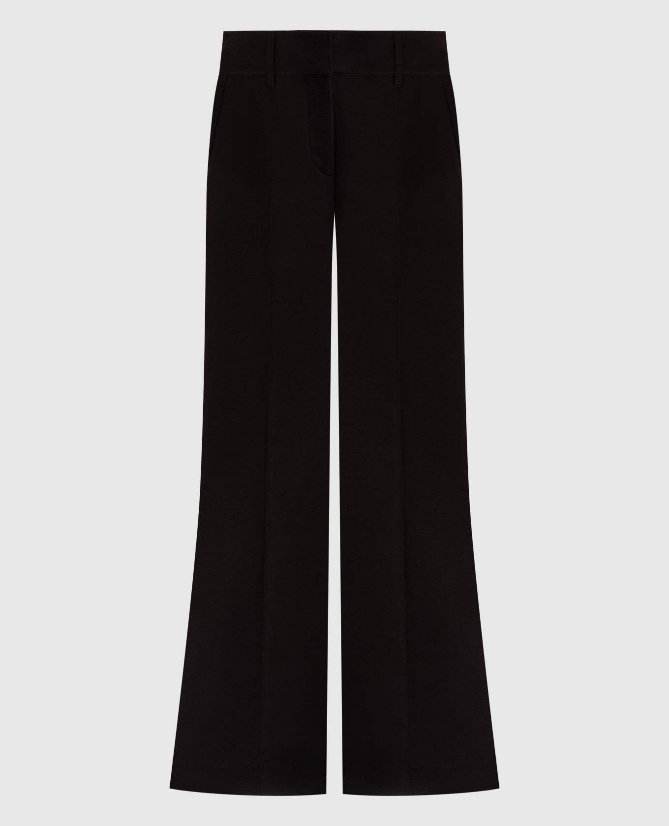 

Brown silk flared pants Cho Gabriela Hearst, Коричневый