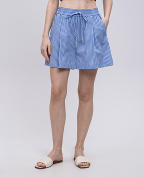 Solotre Blue striped shorts M1D0134