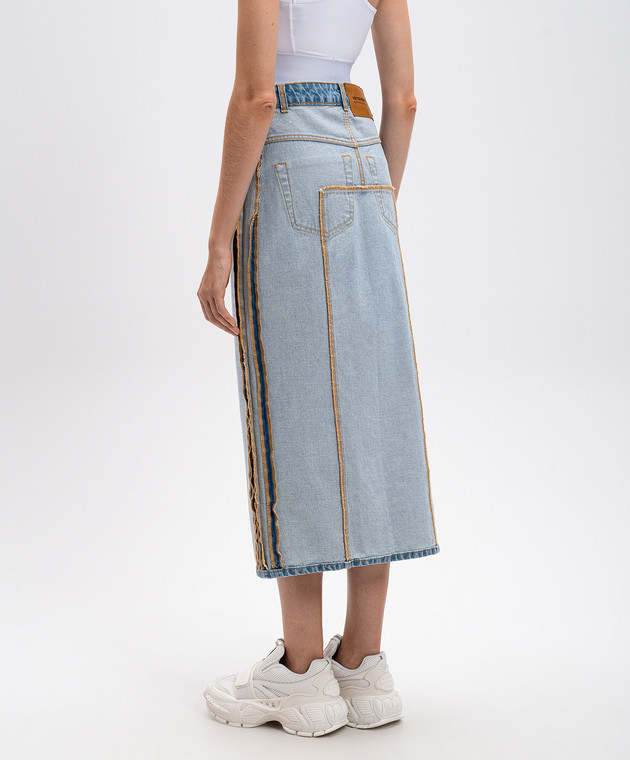 スカート VETEMENTS FW24 'Inside-Out' skirt (WA65SK870N LIGHTBLUE) Vetements Inside-Out Skirt - Light Blue | WA65SK870NLIGHTBLUE