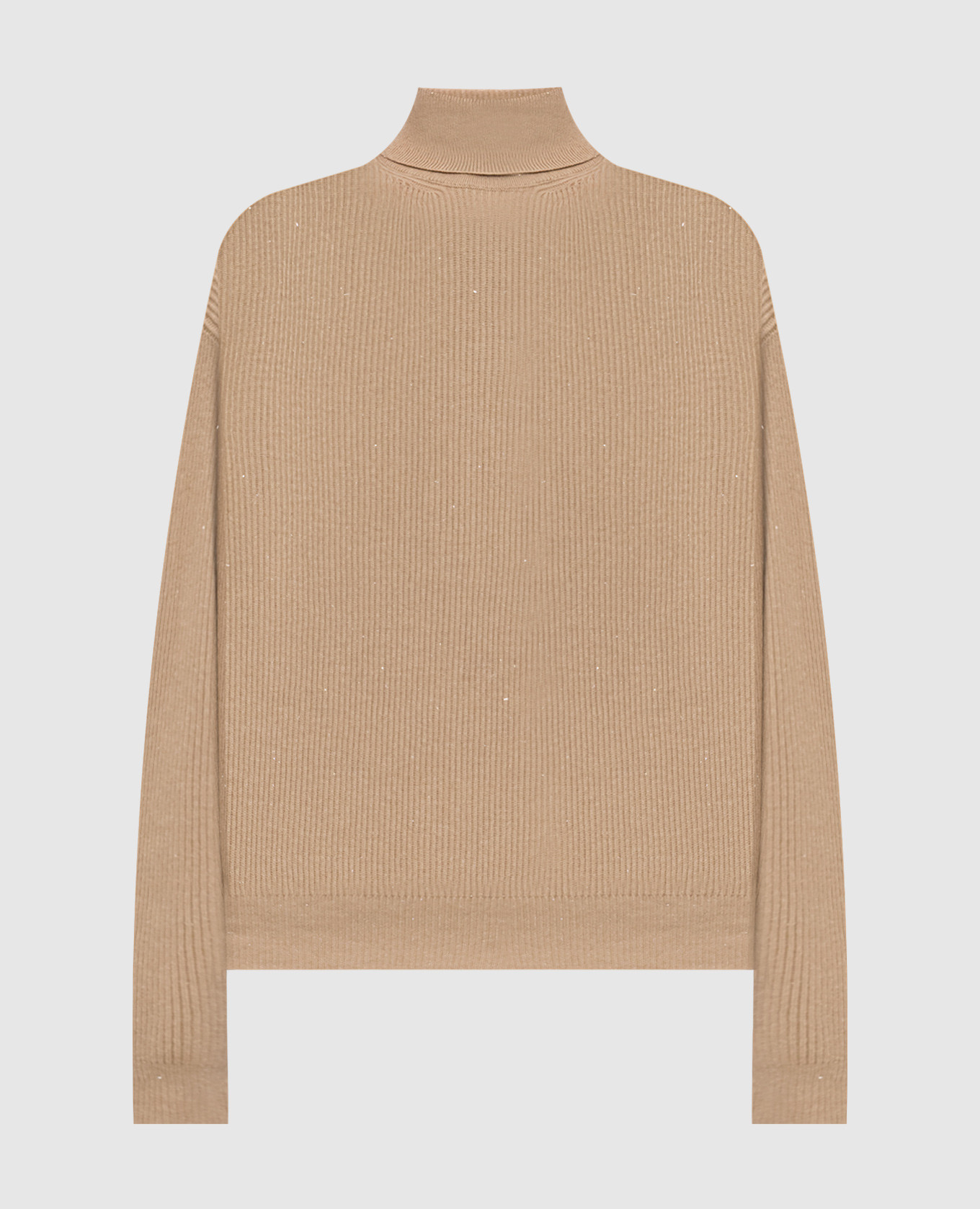 Beige sweater with wool and silk Peserico
