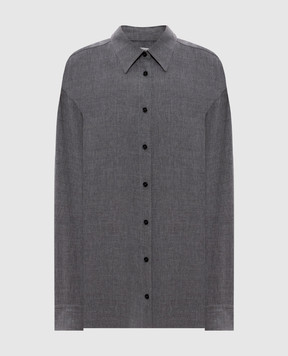 Toteme Gray shirt with wool 254WRT0480FB0016