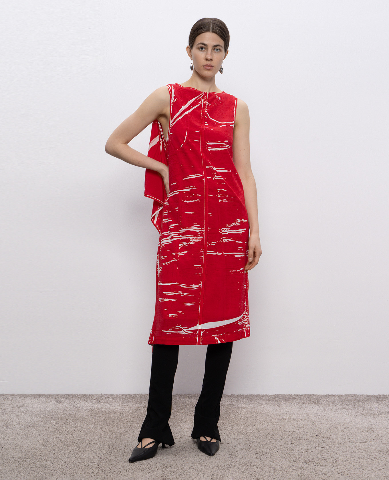 Ondine black dress with printed silk PROENZA SCHOULER 2