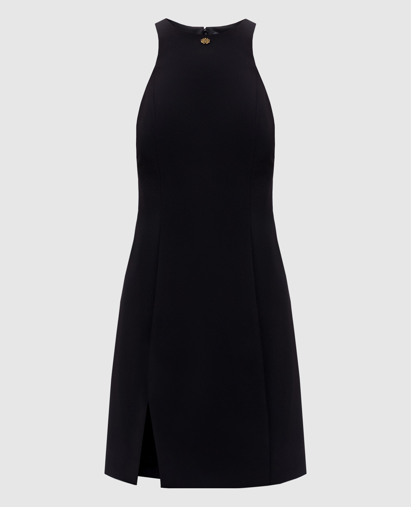 Black mini dress with slit AMIRI