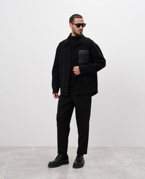 Mackage Black wool Martin trousers MARTIN