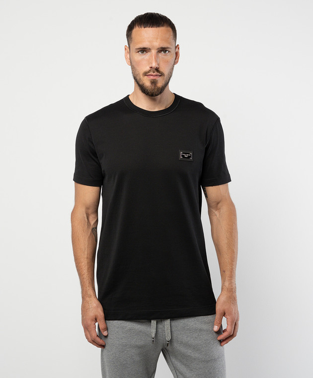 Tシャツ・カットソー DOLCE  GABBANA Men T Shirts G8PT1TG7F2I Black T-shirt Dolce & Gabbana | Regular Fit | color Black | Gomez